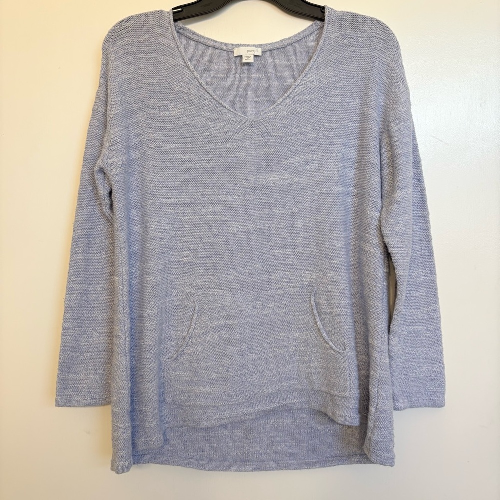 Light Blue V-Neck Sweater
